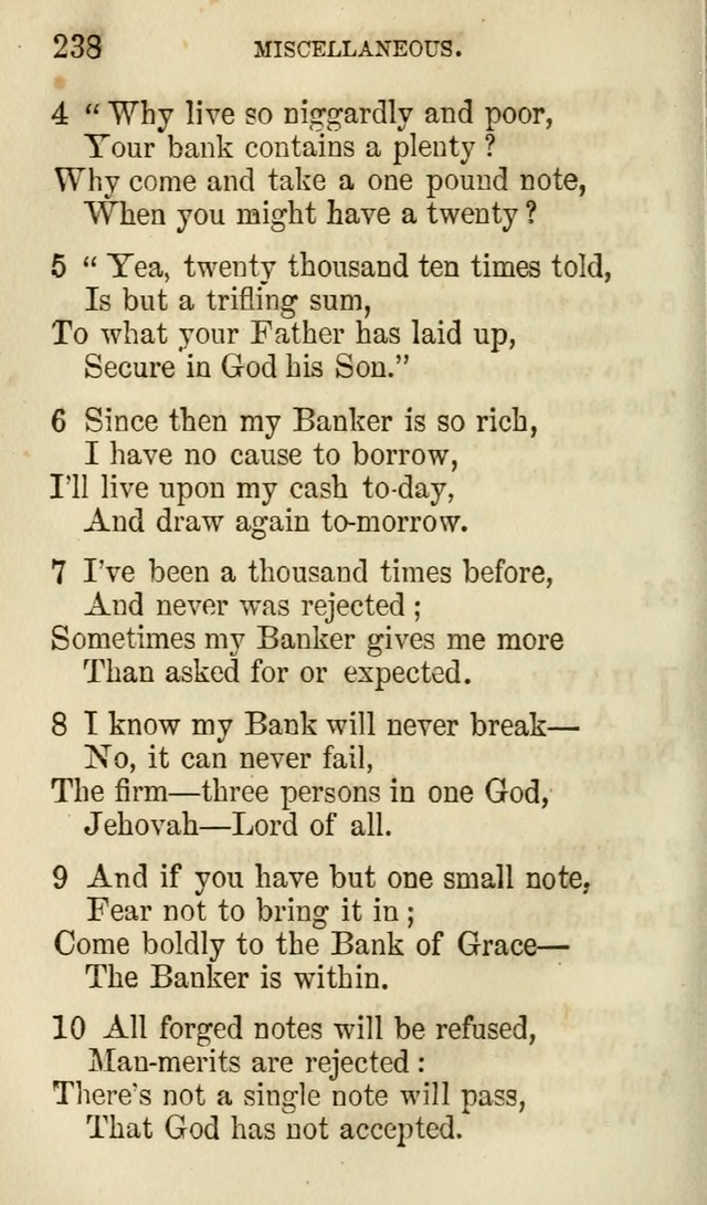 The Chorus: or, a collection of choruses and hymns, selected and original, adapted especially to the class-room, and to meetings for prayer and Christian conference (7th ed., Imp. and Enl.) page 238