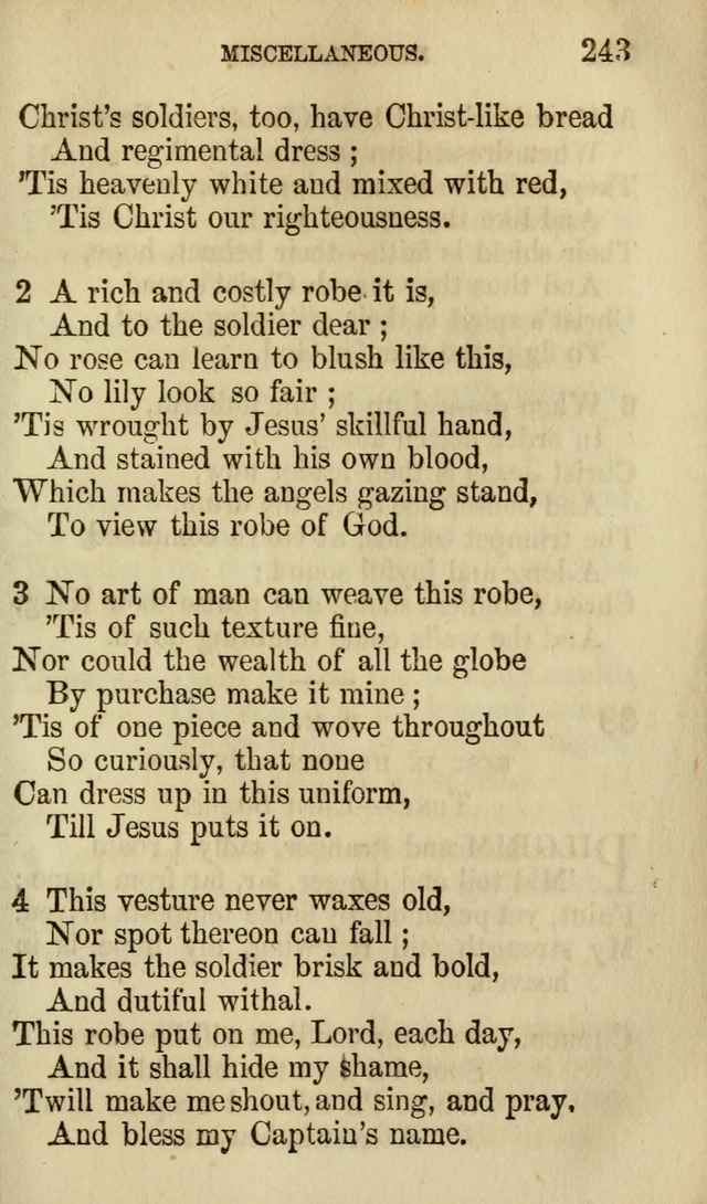 The Chorus: or, a collection of choruses and hymns, selected and original, adapted especially to the class-room, and to meetings for prayer and Christian conference (7th ed., Imp. and Enl.) page 243