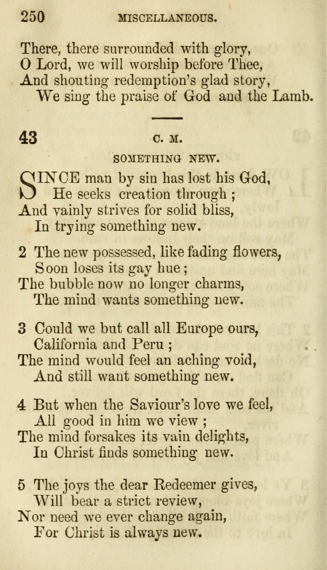 The Chorus: or, a collection of choruses and hymns, selected and original, adapted especially to the class-room, and to meetings for prayer and Christian conference (7th ed., Imp. and Enl.) page 250