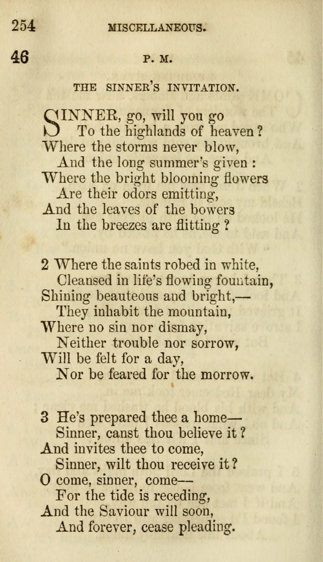 The Chorus: or, a collection of choruses and hymns, selected and original, adapted especially to the class-room, and to meetings for prayer and Christian conference (7th ed., Imp. and Enl.) page 254