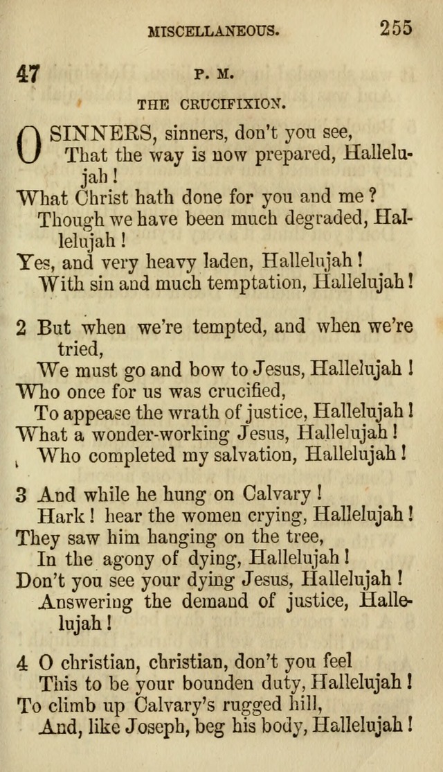 The Chorus: or, a collection of choruses and hymns, selected and original, adapted especially to the class-room, and to meetings for prayer and Christian conference (7th ed., Imp. and Enl.) page 255