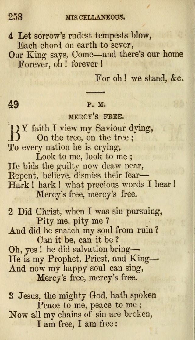 The Chorus: or, a collection of choruses and hymns, selected and original, adapted especially to the class-room, and to meetings for prayer and Christian conference (7th ed., Imp. and Enl.) page 258