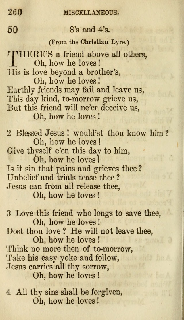 The Chorus: or, a collection of choruses and hymns, selected and original, adapted especially to the class-room, and to meetings for prayer and Christian conference (7th ed., Imp. and Enl.) page 260