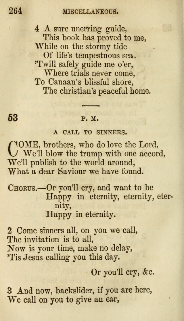 The Chorus: or, a collection of choruses and hymns, selected and original, adapted especially to the class-room, and to meetings for prayer and Christian conference (7th ed., Imp. and Enl.) page 264