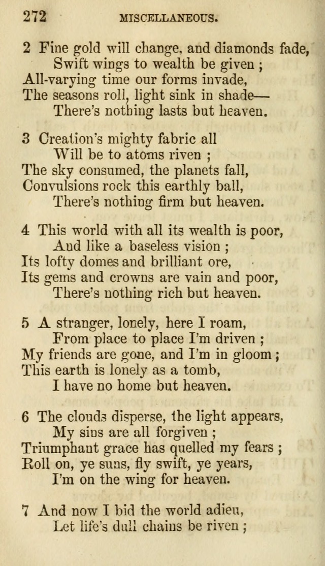 The Chorus: or, a collection of choruses and hymns, selected and original, adapted especially to the class-room, and to meetings for prayer and Christian conference (7th ed., Imp. and Enl.) page 272