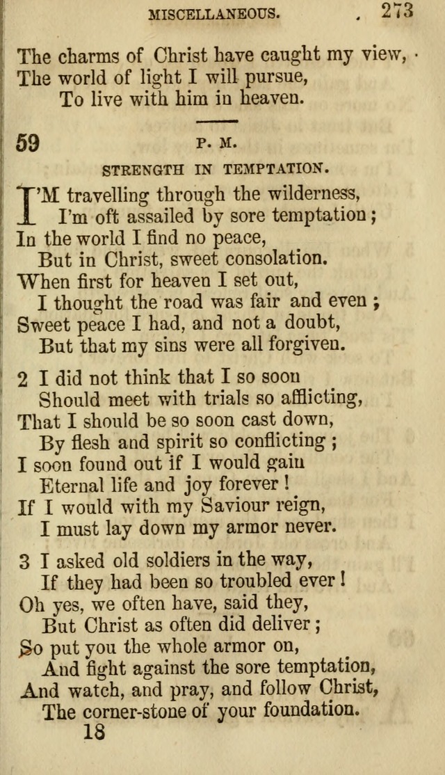 The Chorus: or, a collection of choruses and hymns, selected and original, adapted especially to the class-room, and to meetings for prayer and Christian conference (7th ed., Imp. and Enl.) page 273