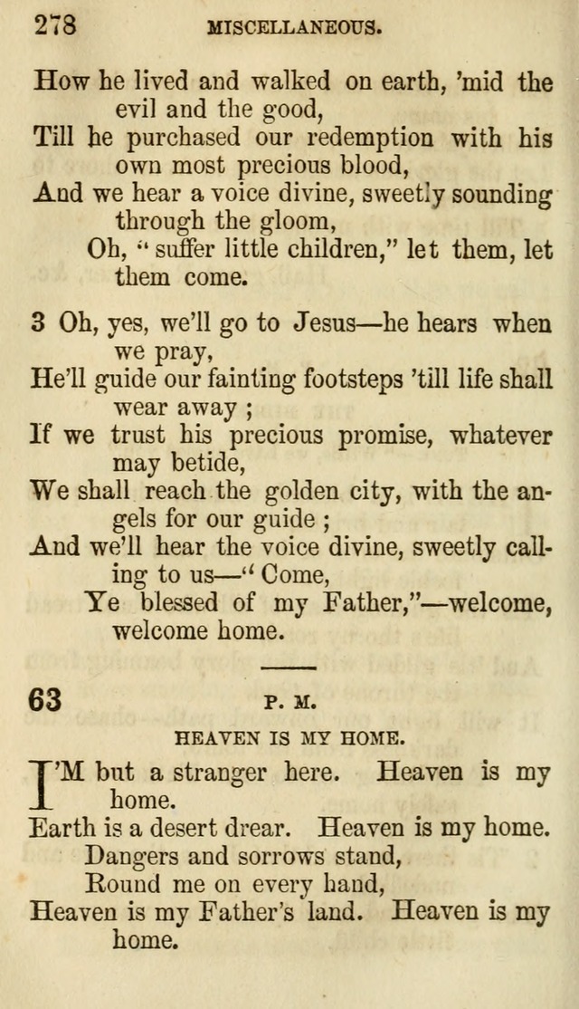 The Chorus: or, a collection of choruses and hymns, selected and original, adapted especially to the class-room, and to meetings for prayer and Christian conference (7th ed., Imp. and Enl.) page 278