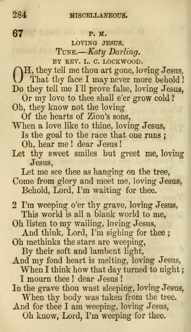 The Chorus: or, a collection of choruses and hymns, selected and original, adapted especially to the class-room, and to meetings for prayer and Christian conference (7th ed., Imp. and Enl.) page 284