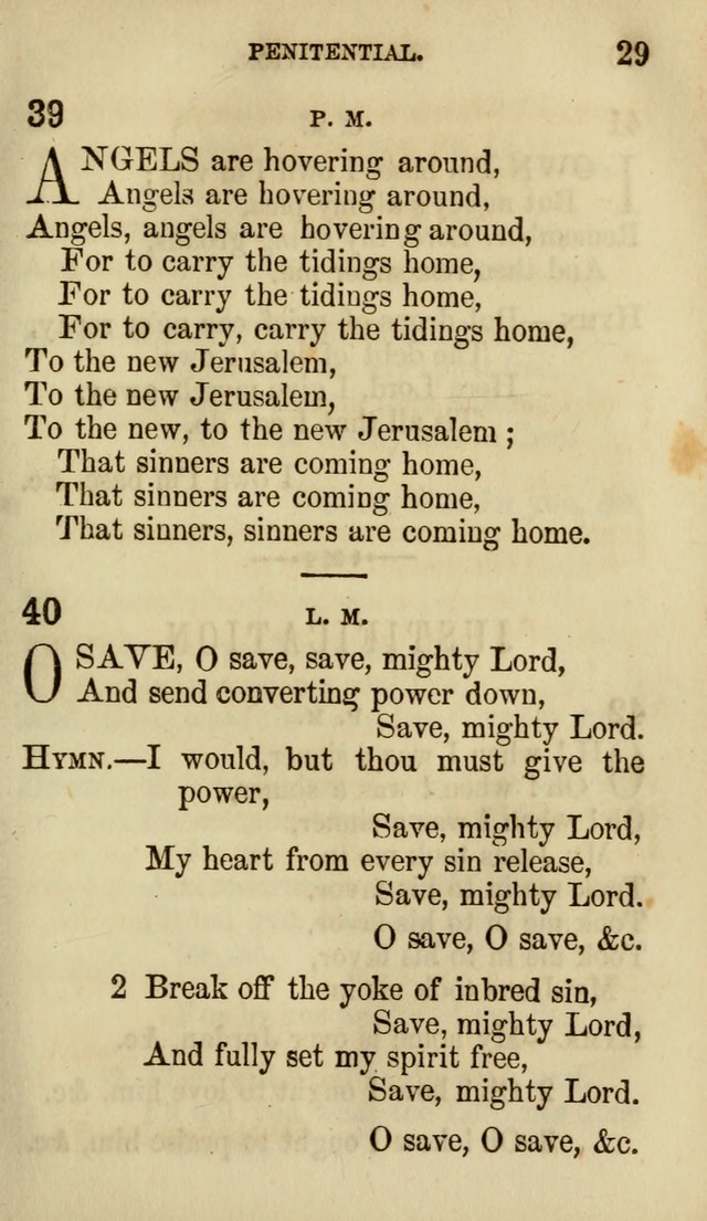 The Chorus: or, a collection of choruses and hymns, selected and original, adapted especially to the class-room, and to meetings for prayer and Christian conference (7th ed., Imp. and Enl.) page 29