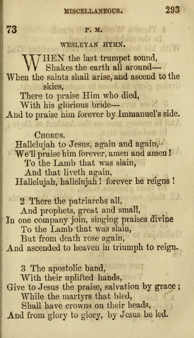 The Chorus: or, a collection of choruses and hymns, selected and original, adapted especially to the class-room, and to meetings for prayer and Christian conference (7th ed., Imp. and Enl.) page 293