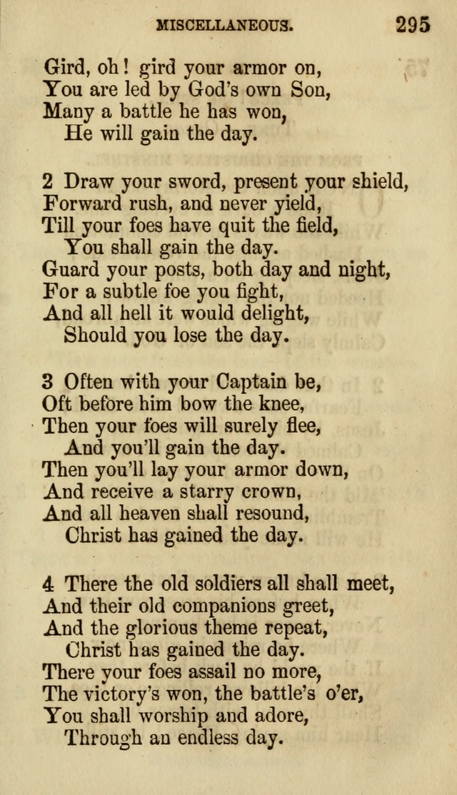 The Chorus: or, a collection of choruses and hymns, selected and original, adapted especially to the class-room, and to meetings for prayer and Christian conference (7th ed., Imp. and Enl.) page 295