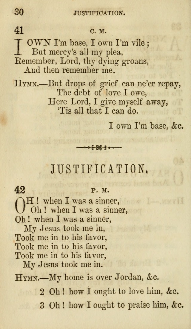 The Chorus: or, a collection of choruses and hymns, selected and original, adapted especially to the class-room, and to meetings for prayer and Christian conference (7th ed., Imp. and Enl.) page 30