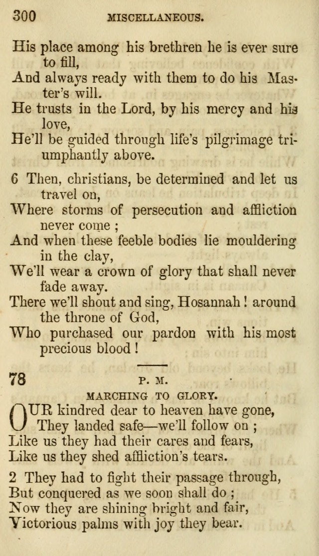 The Chorus: or, a collection of choruses and hymns, selected and original, adapted especially to the class-room, and to meetings for prayer and Christian conference (7th ed., Imp. and Enl.) page 300