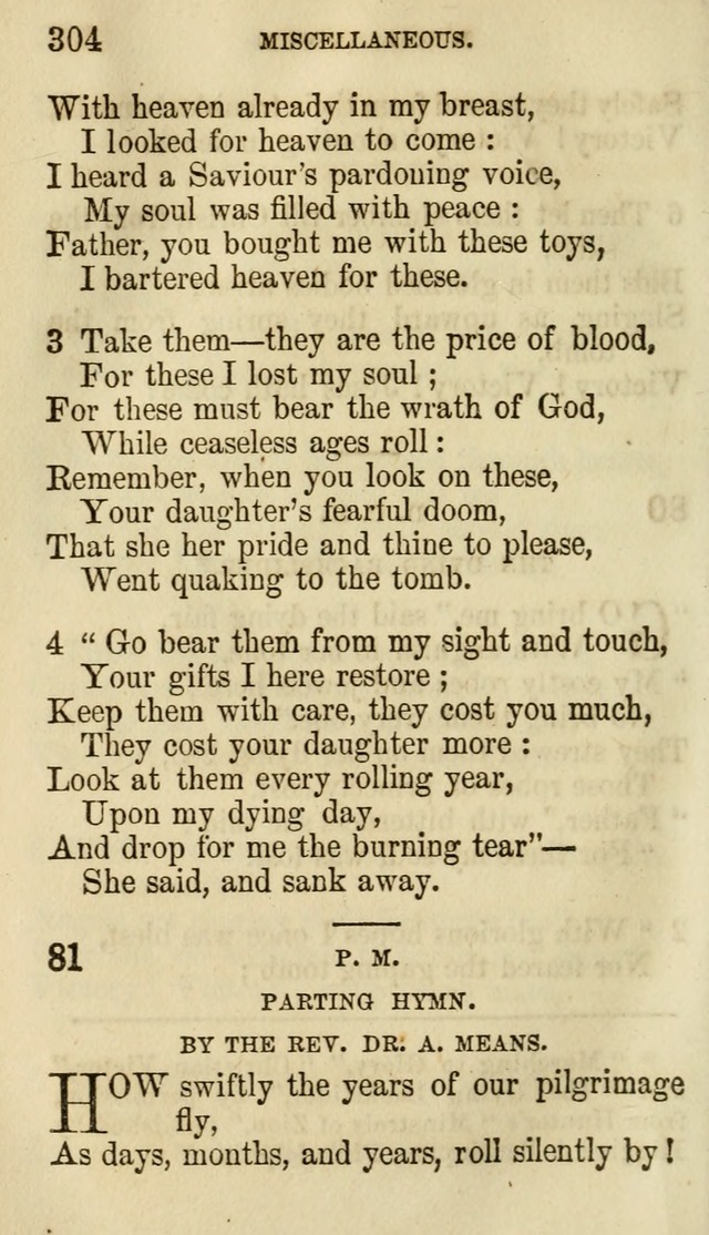 The Chorus: or, a collection of choruses and hymns, selected and original, adapted especially to the class-room, and to meetings for prayer and Christian conference (7th ed., Imp. and Enl.) page 304