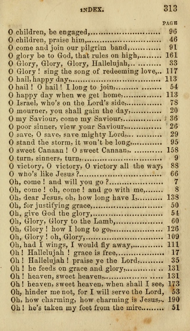 The Chorus: or, a collection of choruses and hymns, selected and original, adapted especially to the class-room, and to meetings for prayer and Christian conference (7th ed., Imp. and Enl.) page 313