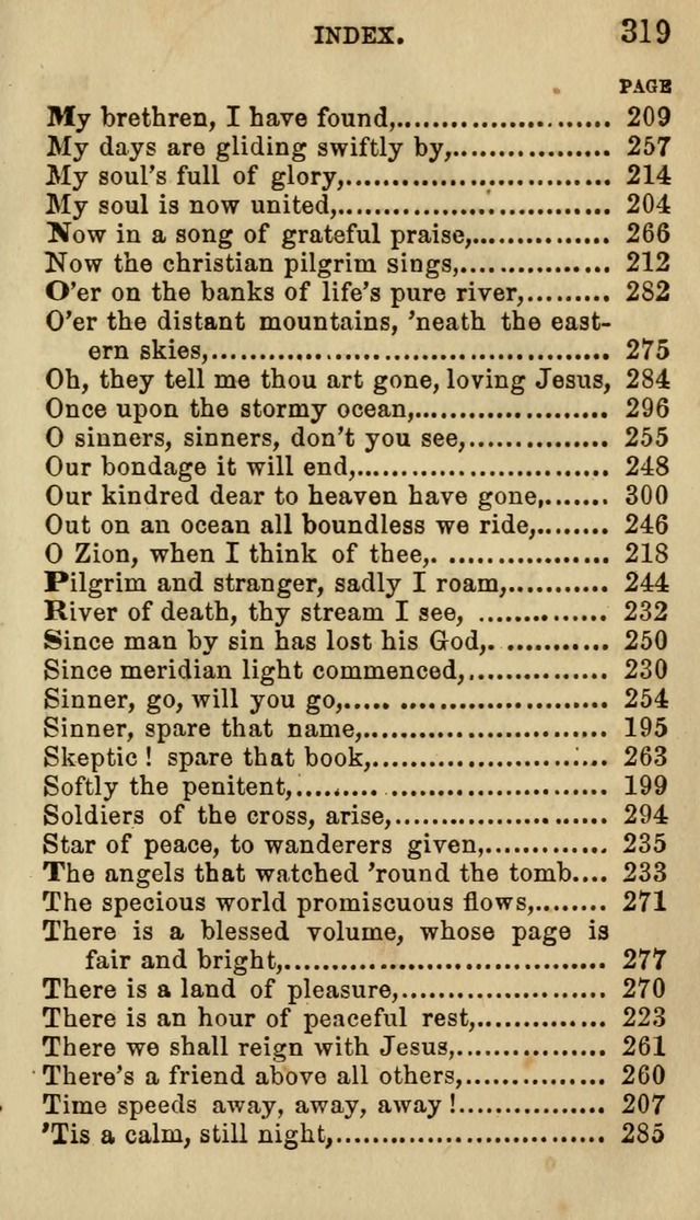 The Chorus: or, a collection of choruses and hymns, selected and original, adapted especially to the class-room, and to meetings for prayer and Christian conference (7th ed., Imp. and Enl.) page 319