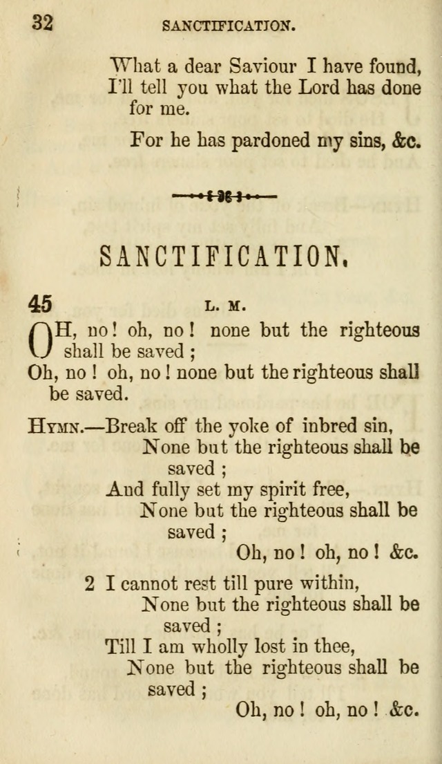 The Chorus: or, a collection of choruses and hymns, selected and original, adapted especially to the class-room, and to meetings for prayer and Christian conference (7th ed., Imp. and Enl.) page 32