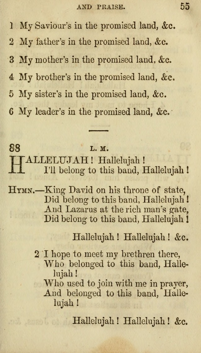 The Chorus: or, a collection of choruses and hymns, selected and original, adapted especially to the class-room, and to meetings for prayer and Christian conference (7th ed., Imp. and Enl.) page 55