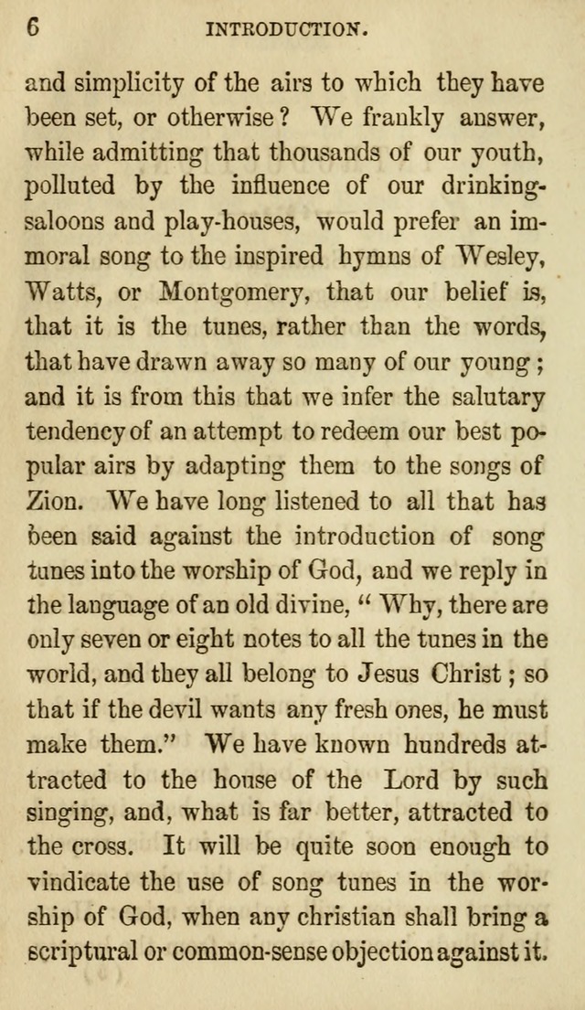 The Chorus: or, a collection of choruses and hymns, selected and original, adapted especially to the class-room, and to meetings for prayer and Christian conference (7th ed., Imp. and Enl.) page 6