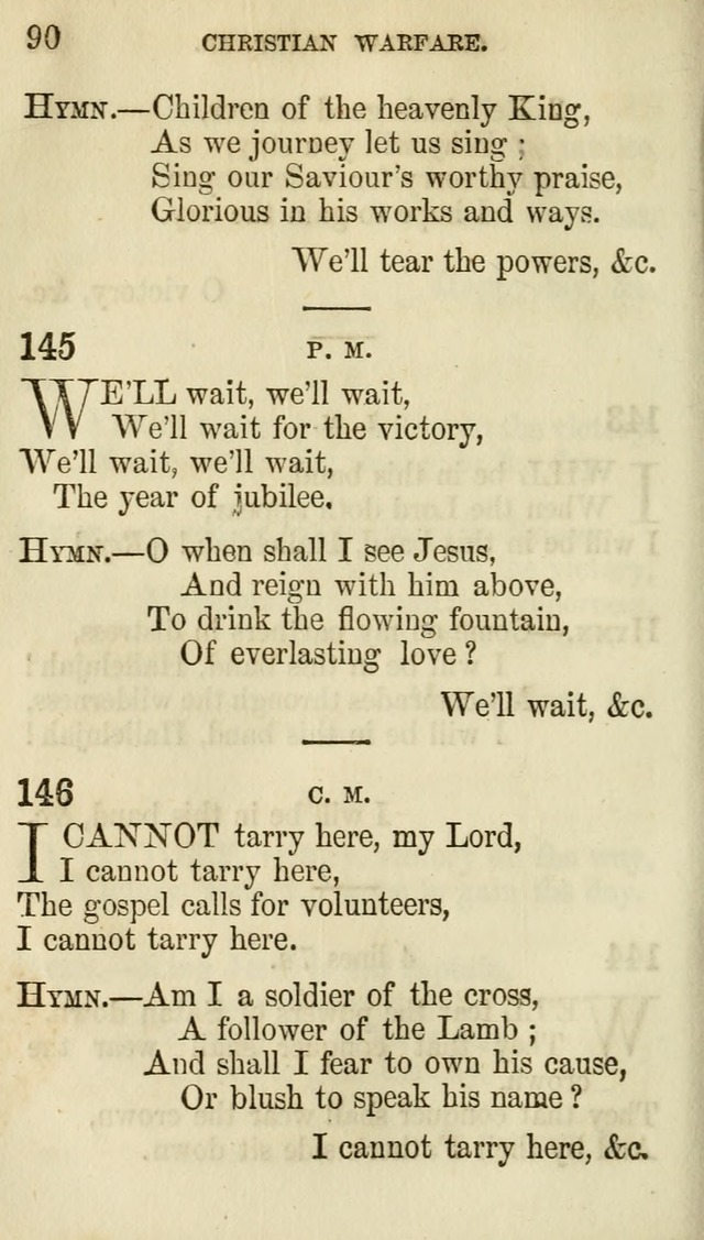 The Chorus: or, a collection of choruses and hymns, selected and original, adapted especially to the class-room, and to meetings for prayer and Christian conference (7th ed., Imp. and Enl.) page 90