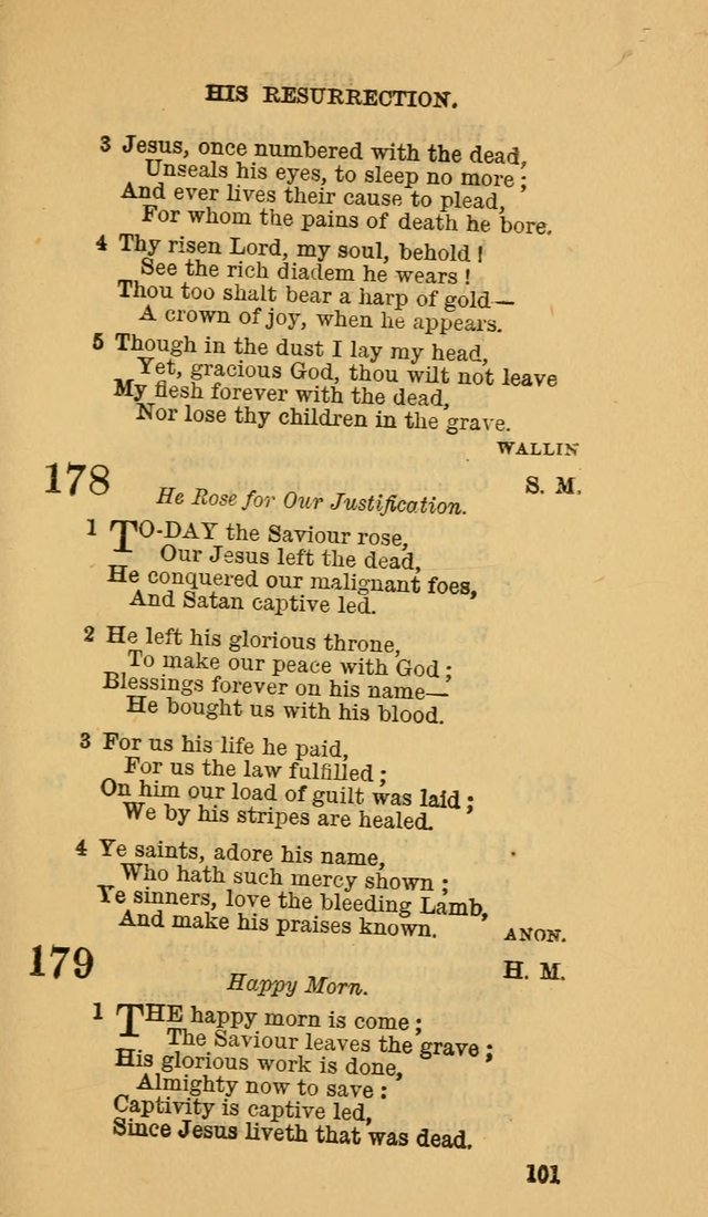 The Canadian Baptist Hymn Book page 101