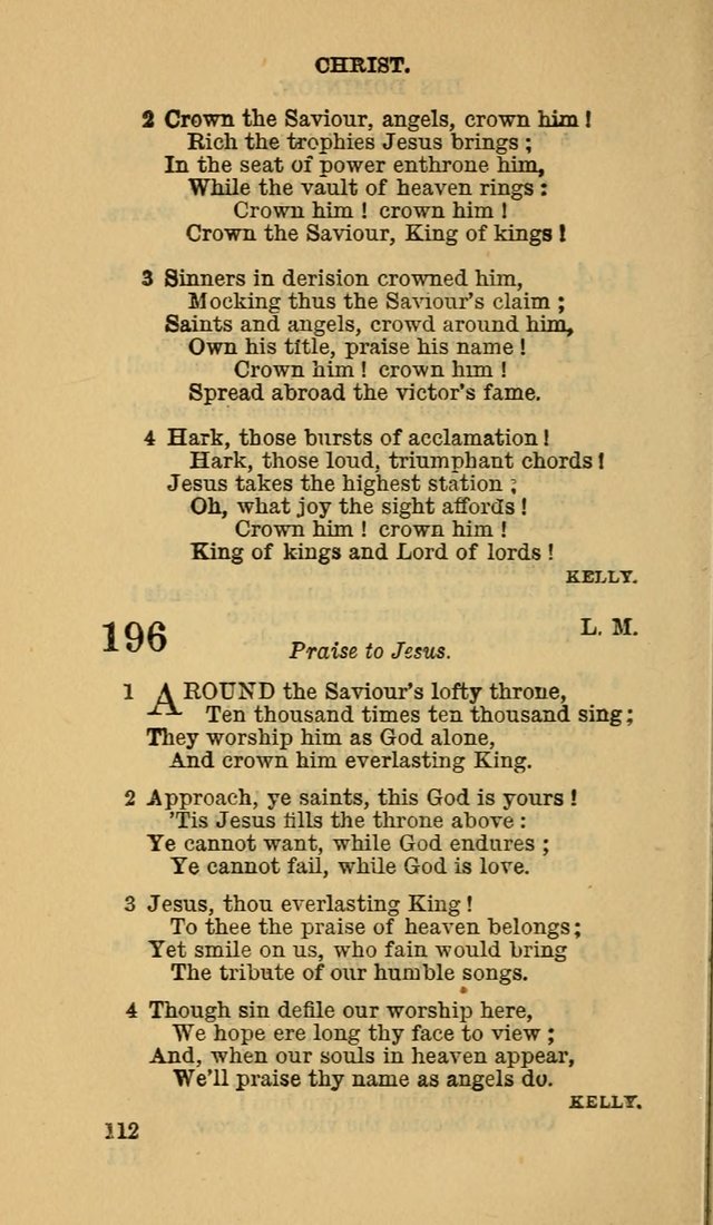 The Canadian Baptist Hymn Book page 112