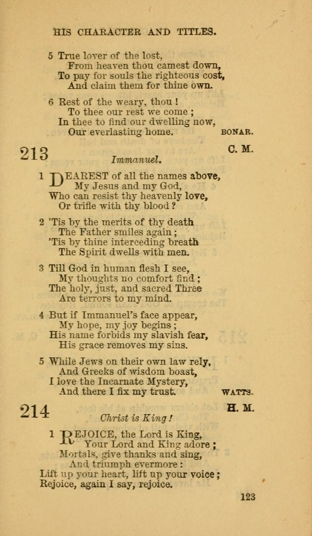 The Canadian Baptist Hymn Book page 123