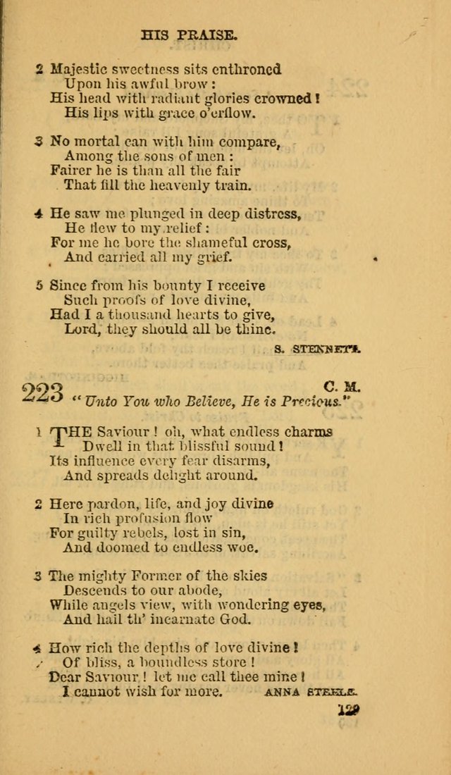 The Canadian Baptist Hymn Book page 129