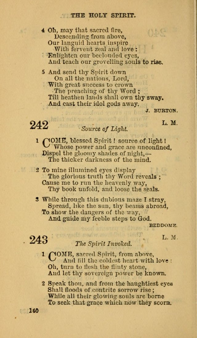 The Canadian Baptist Hymn Book page 140