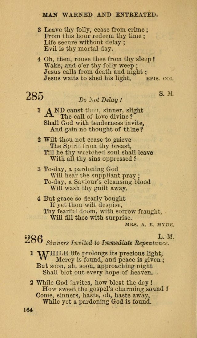 The Canadian Baptist Hymn Book page 164