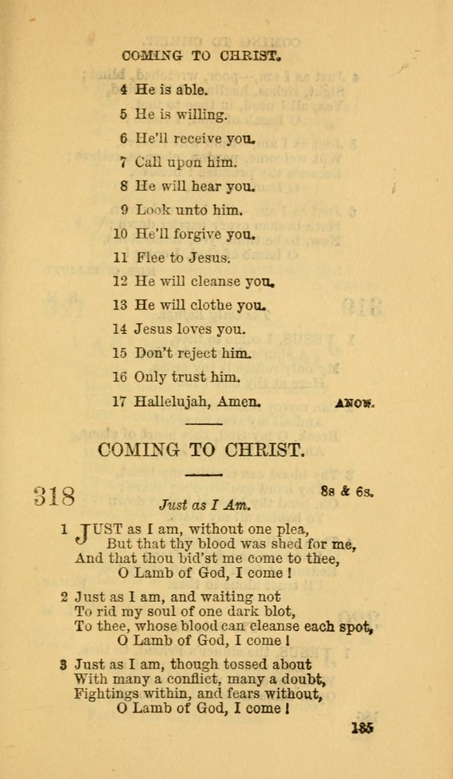 The Canadian Baptist Hymn Book page 185