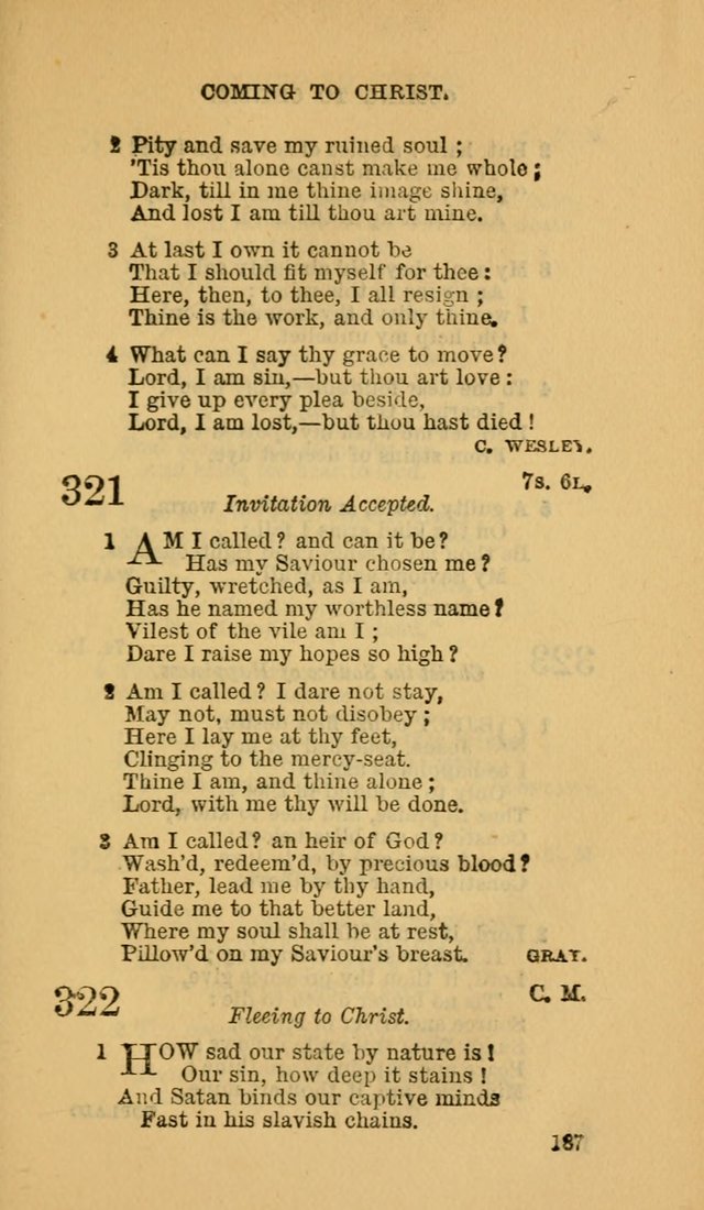 The Canadian Baptist Hymn Book page 187