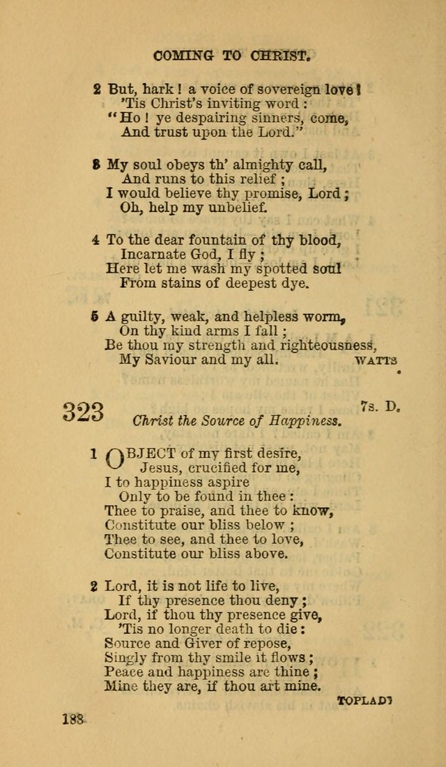 The Canadian Baptist Hymn Book page 188