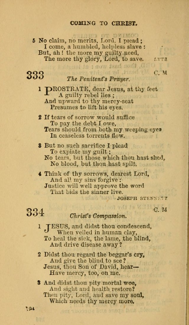 The Canadian Baptist Hymn Book page 194