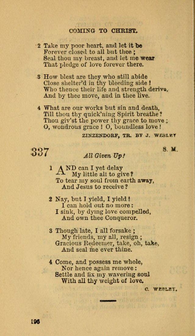 The Canadian Baptist Hymn Book page 196