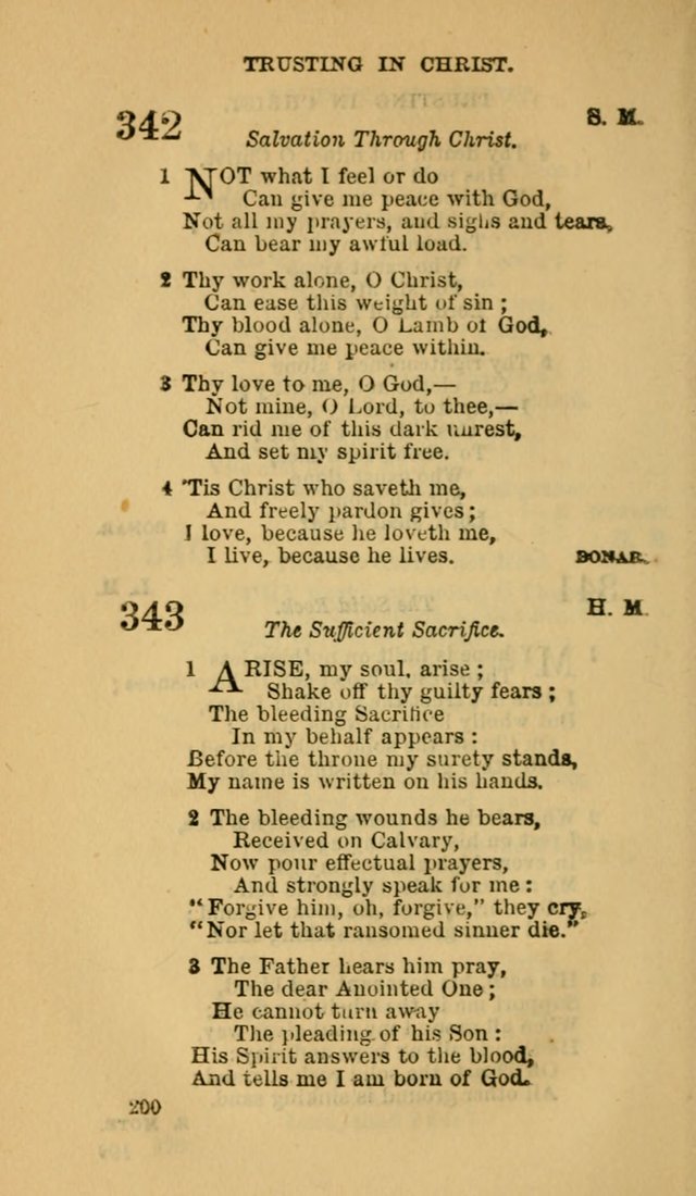 The Canadian Baptist Hymn Book page 200