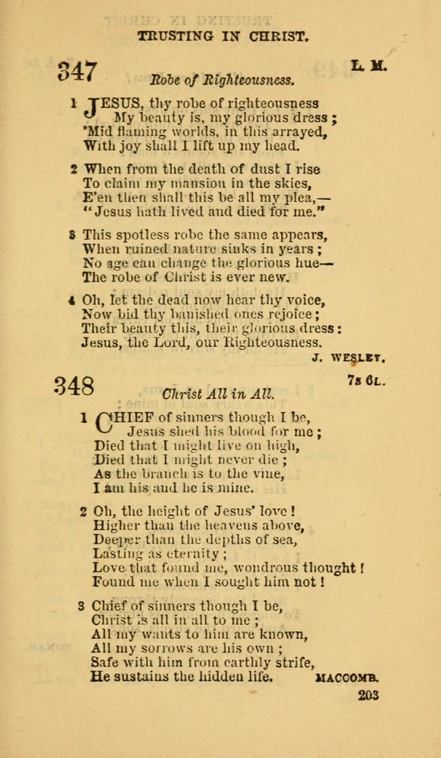 The Canadian Baptist Hymn Book page 203