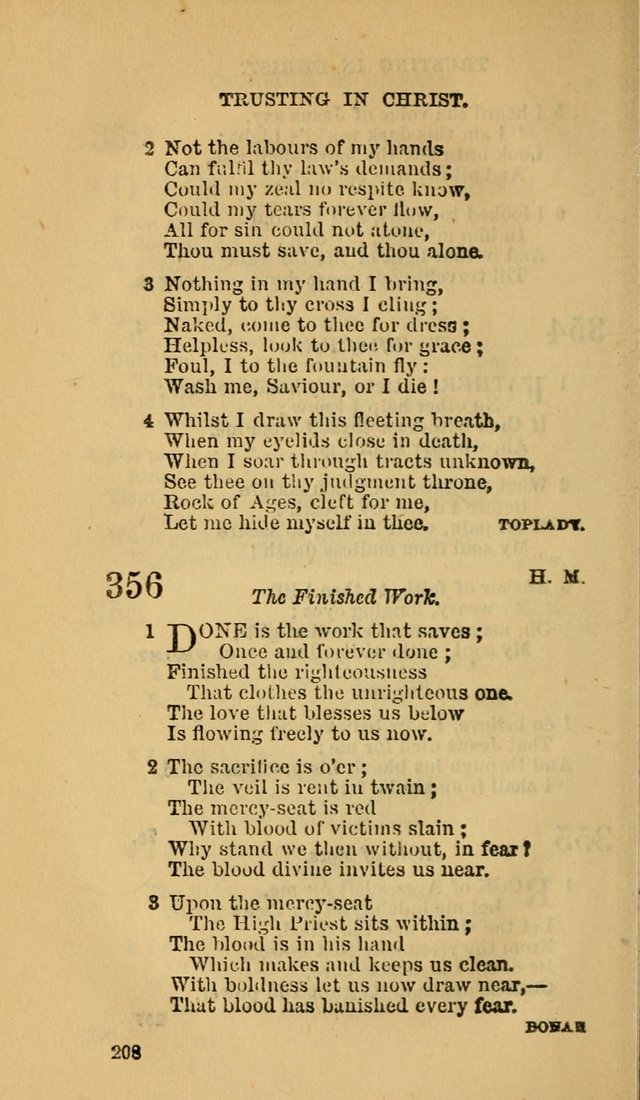 The Canadian Baptist Hymn Book page 208