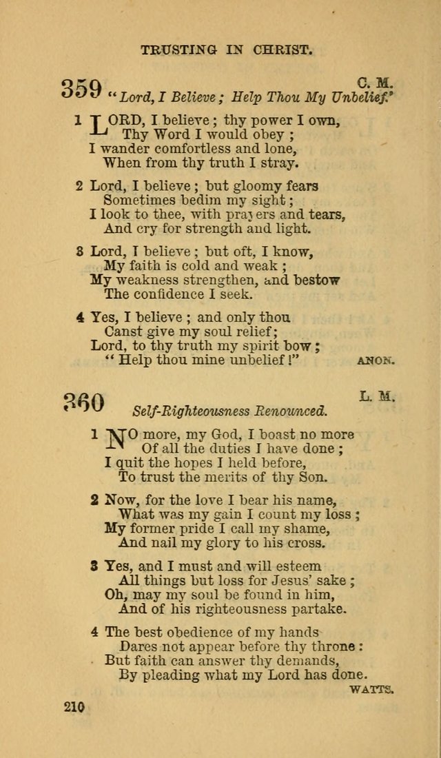 The Canadian Baptist Hymn Book page 210