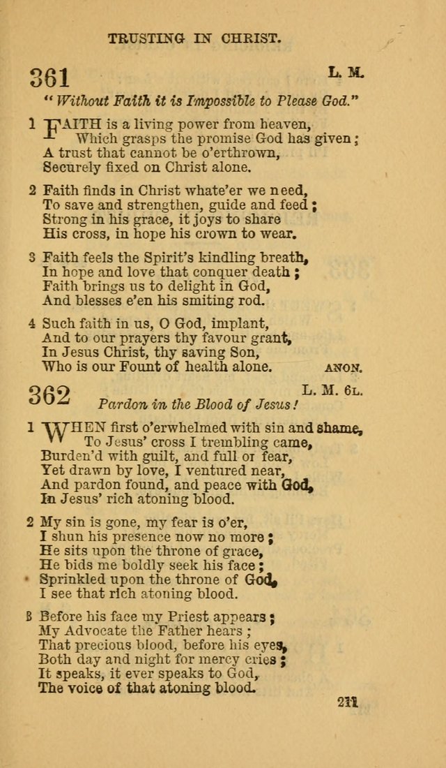 The Canadian Baptist Hymn Book page 211