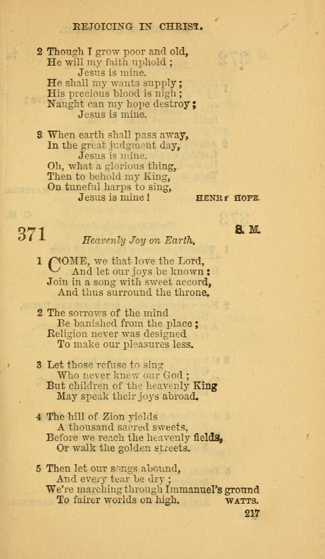 The Canadian Baptist Hymn Book page 217