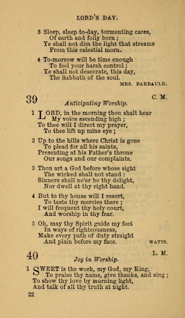 The Canadian Baptist Hymn Book page 22