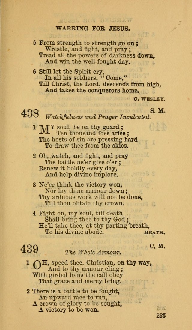 The Canadian Baptist Hymn Book page 255