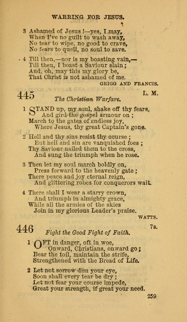 The Canadian Baptist Hymn Book page 259