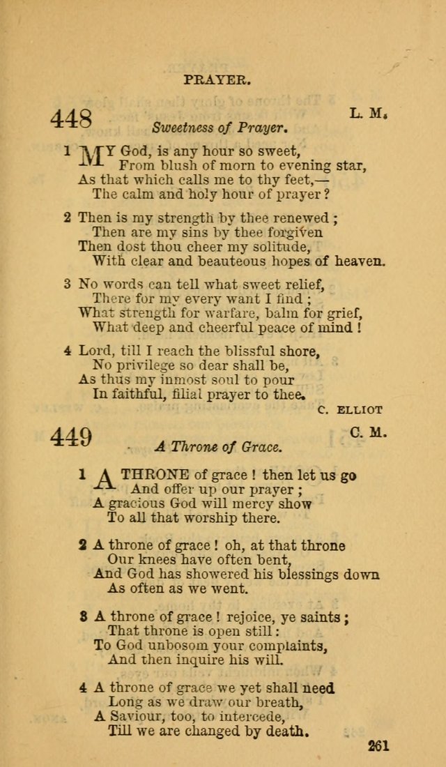 The Canadian Baptist Hymn Book page 261