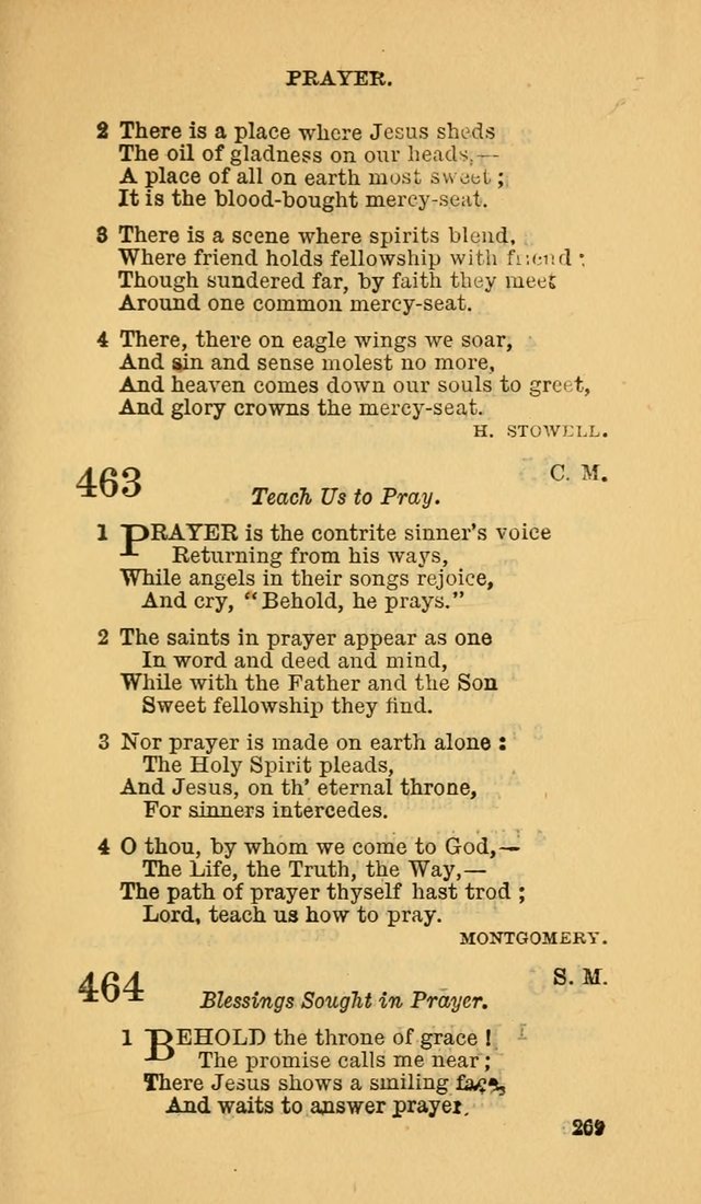 The Canadian Baptist Hymn Book page 269