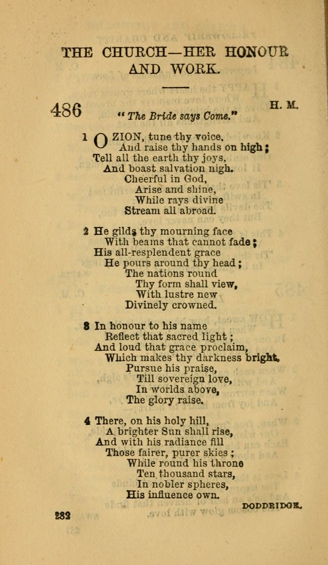 The Canadian Baptist Hymn Book page 282