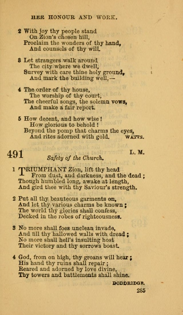 The Canadian Baptist Hymn Book page 285