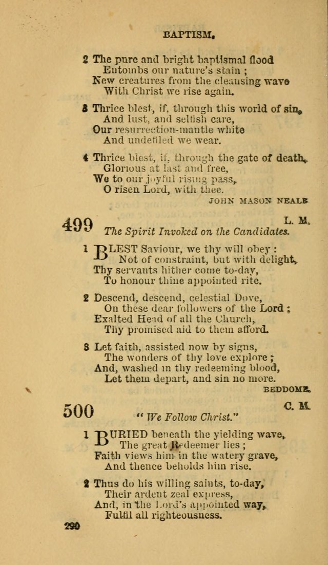 The Canadian Baptist Hymn Book page 290