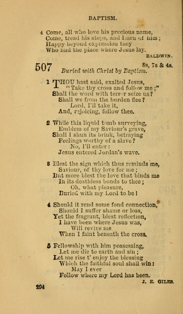 The Canadian Baptist Hymn Book page 294